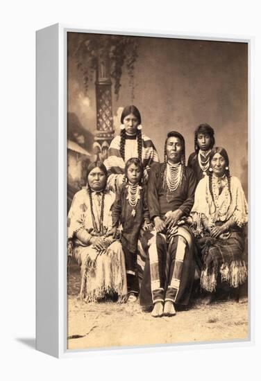 Chief Joseph and Family Members, Circa 1877-F.M. Sargent-Framed Premier Image Canvas