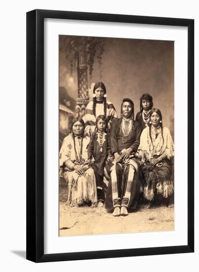 Chief Joseph and Family Members, Circa 1877-F.M. Sargent-Framed Giclee Print