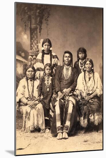 Chief Joseph and Family Members, Circa 1877-F.M. Sargent-Mounted Giclee Print