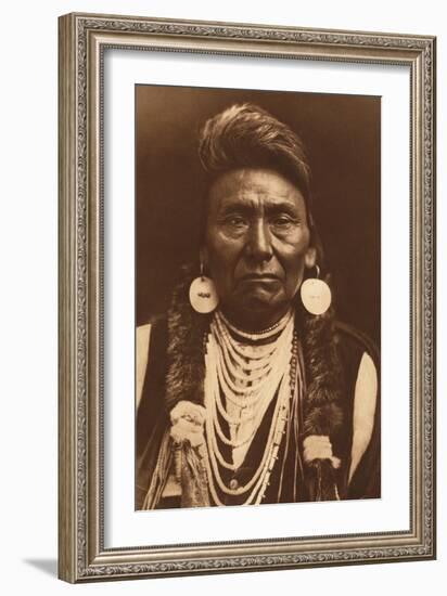 Chief Joseph-Nez Perce, 1903-Edward S Curtis-Framed Giclee Print