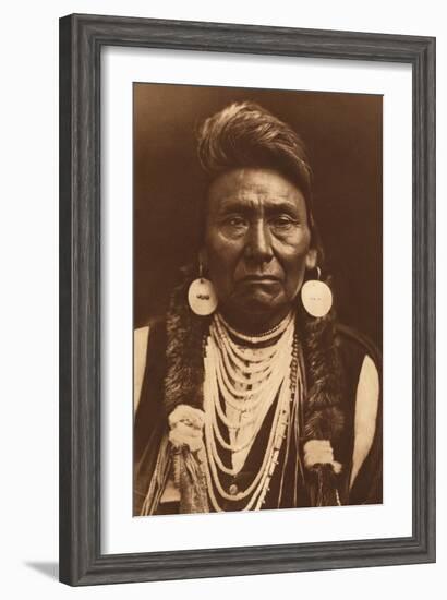 Chief Joseph-Nez Perce, 1903-Edward S Curtis-Framed Giclee Print