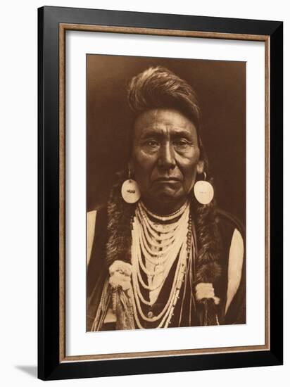 Chief Joseph-Nez Perce, 1903-Edward S Curtis-Framed Giclee Print