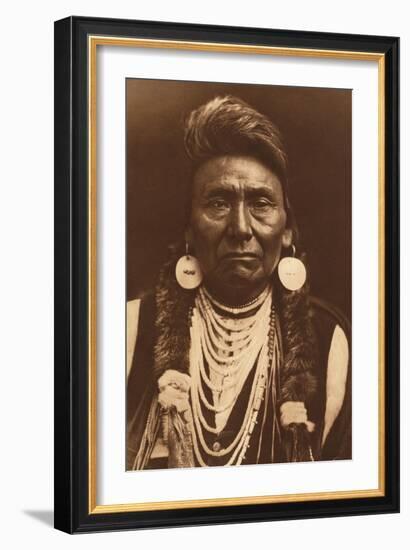 Chief Joseph-Nez Perce, 1903-Edward S Curtis-Framed Giclee Print