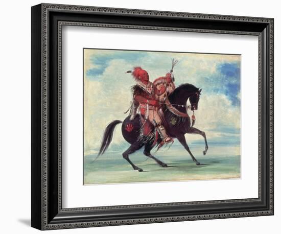 Chief Keokuk, 1834-George Catlin-Framed Giclee Print