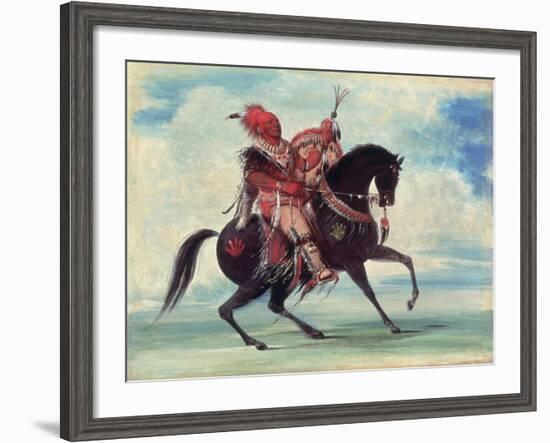 Chief Keokuk, 1834-George Catlin-Framed Giclee Print