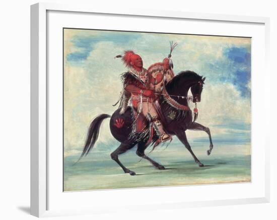 Chief Keokuk, 1834-George Catlin-Framed Giclee Print