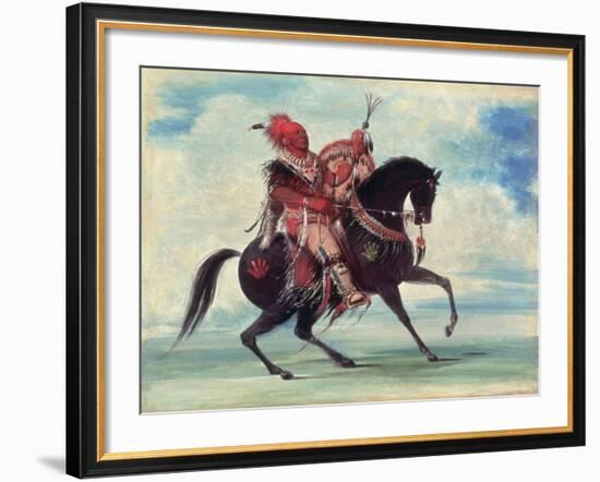 Chief Keokuk, 1834-George Catlin-Framed Giclee Print