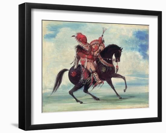 Chief Keokuk, 1834-George Catlin-Framed Giclee Print