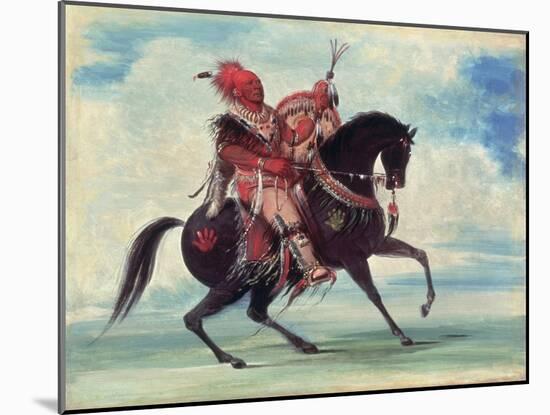 Chief Keokuk, 1834-George Catlin-Mounted Giclee Print