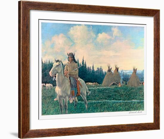 Chief Looking Glass of the Nez Perce-Rockwell Smith-Framed Collectable Print