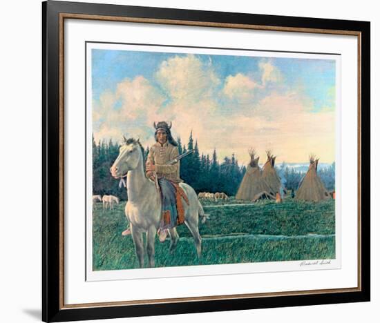 Chief Looking Glass of the Nez Perce-Rockwell Smith-Framed Collectable Print