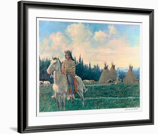 Chief Looking Glass of the Nez Perce-Rockwell Smith-Framed Collectable Print