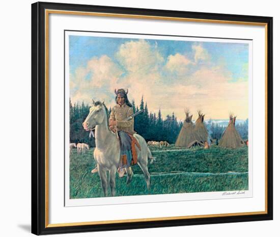 Chief Looking Glass of the Nez Perce-Rockwell Smith-Framed Collectable Print