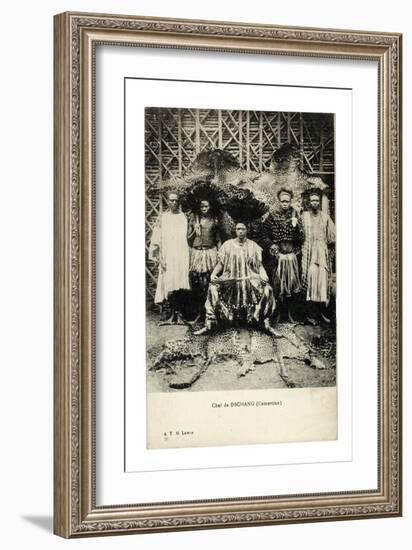 Chief of Dschang, Cameroon, c.1910-null-Framed Giclee Print