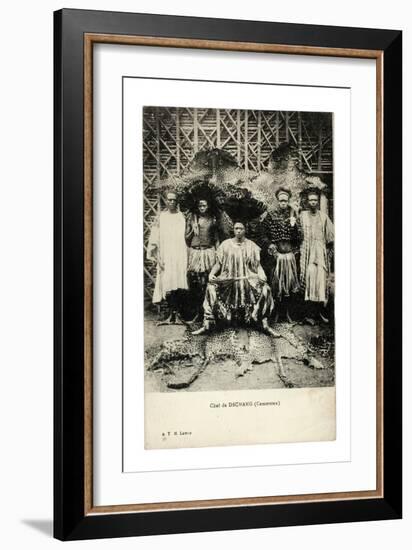 Chief of Dschang, Cameroon, c.1910-null-Framed Giclee Print