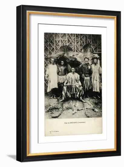 Chief of Dschang, Cameroon, c.1910-null-Framed Giclee Print