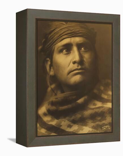 Chief of the Desert, Navaho-Edward S. Curtis-Framed Premier Image Canvas