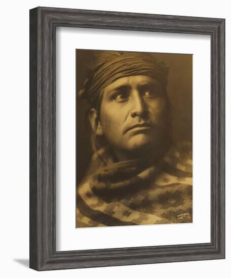 Chief of the Desert, Navaho-Edward S. Curtis-Framed Giclee Print