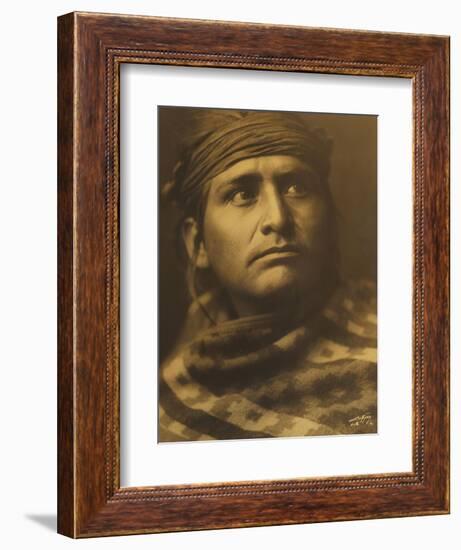 Chief of the Desert, Navaho-Edward S. Curtis-Framed Giclee Print