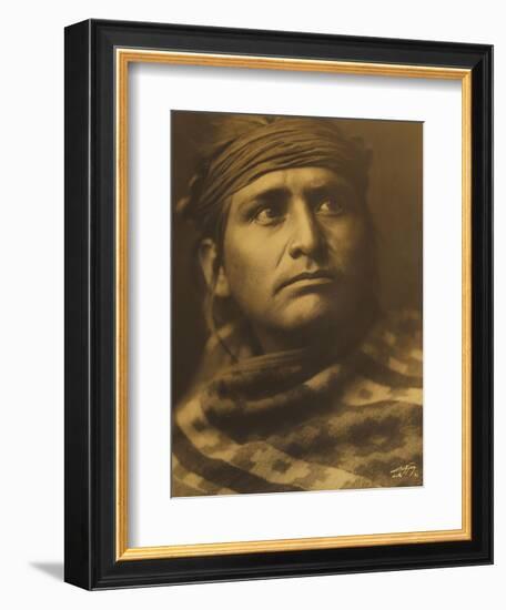 Chief of the Desert, Navaho-Edward S. Curtis-Framed Giclee Print