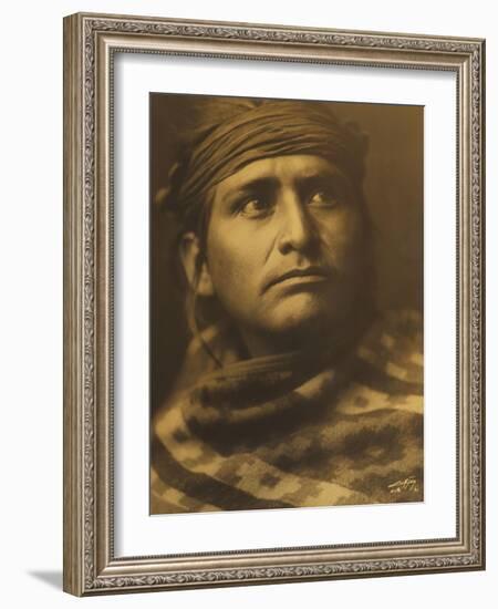 Chief of the Desert, Navaho-Edward S. Curtis-Framed Giclee Print