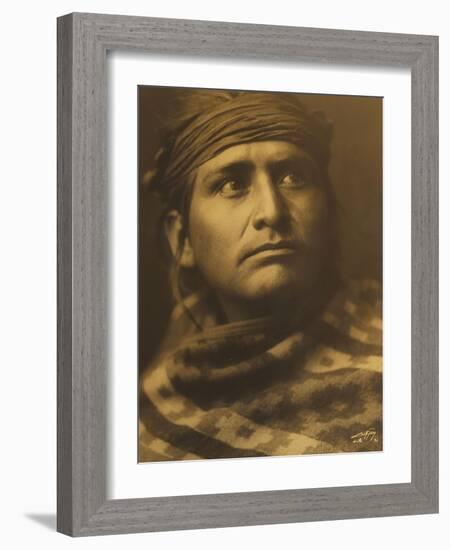 Chief of the Desert, Navaho-Edward S. Curtis-Framed Giclee Print