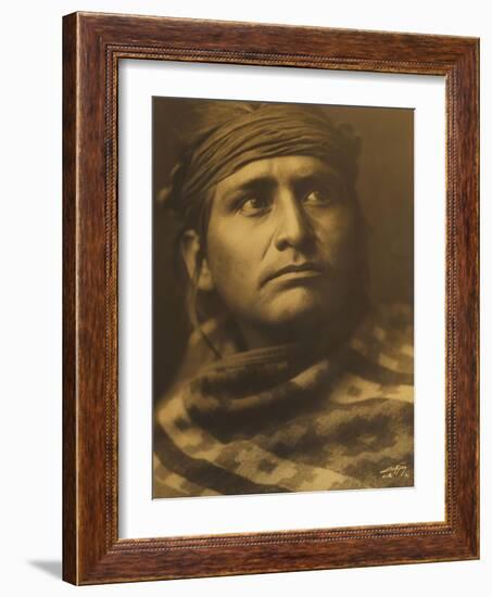 Chief of the Desert, Navaho-Edward S. Curtis-Framed Giclee Print