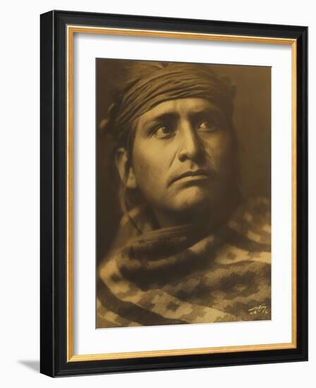 Chief of the Desert, Navaho-Edward S. Curtis-Framed Giclee Print