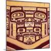 Chief's Blanket with Bear Design, Totemism,Tungit Tribe, Pacific Northwest Coast Indians-Unknown-Mounted Giclee Print