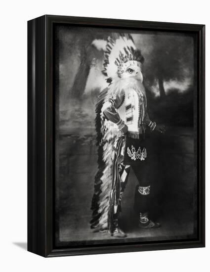 Chief Shikoba Featherbeard-Grand Ole Bestiary-Framed Stretched Canvas