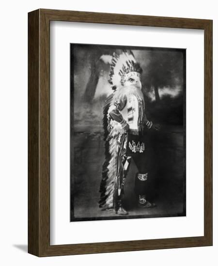 Chief Shikoba Featherbeard-Grand Ole Bestiary-Framed Art Print