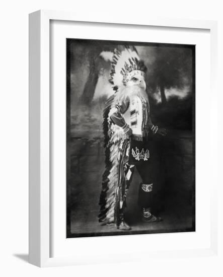 Chief Shikoba Featherbeard-Grand Ole Bestiary-Framed Art Print