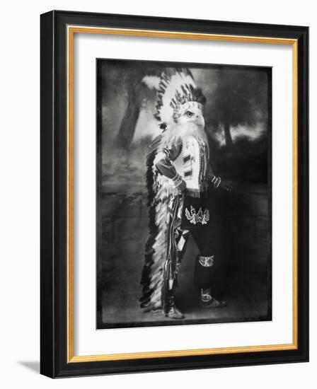 Chief Shikoba Featherbeard-Grand Ole Bestiary-Framed Art Print