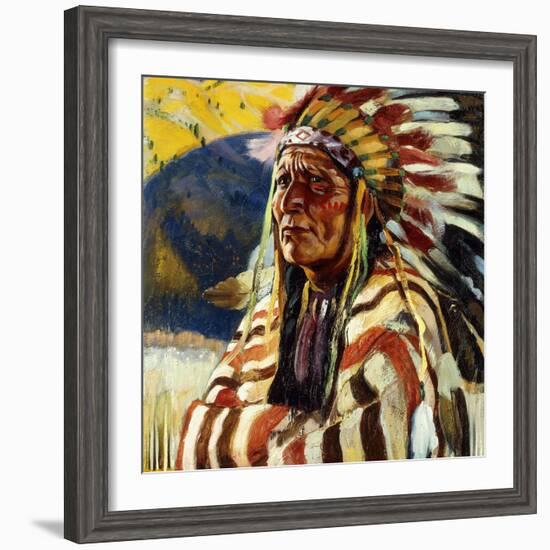 Chief Thundercloud-Walter Ufer-Framed Giclee Print