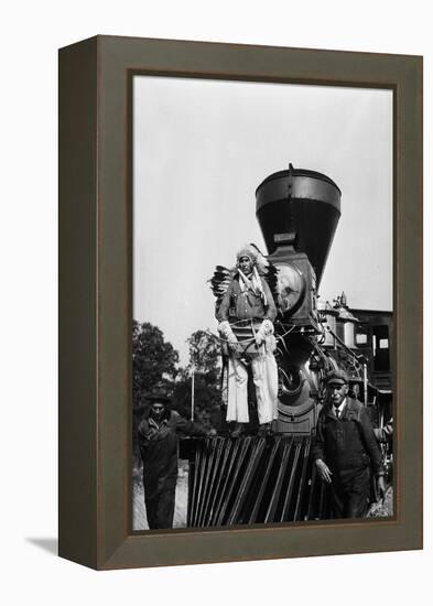 Chief Two Guns White Calf on the St. Paul and Pacific R.R. #1-null-Framed Premier Image Canvas