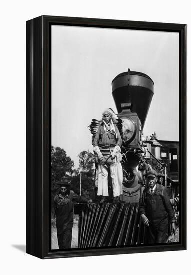 Chief Two Guns White Calf on the St. Paul and Pacific R.R. #1-null-Framed Premier Image Canvas