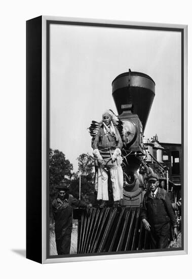 Chief Two Guns White Calf on the St. Paul and Pacific R.R. #1-null-Framed Premier Image Canvas