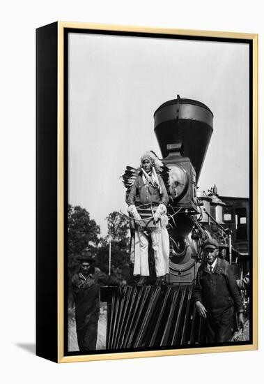 Chief Two Guns White Calf on the St. Paul and Pacific R.R. #1-null-Framed Premier Image Canvas