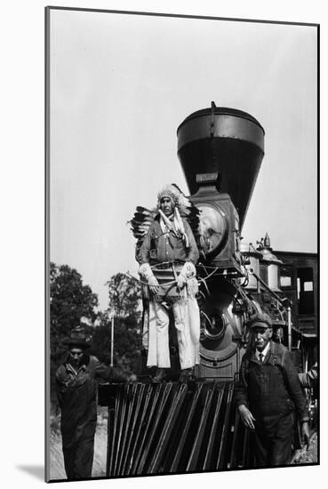 Chief Two Guns White Calf on the St. Paul and Pacific R.R. #1-null-Mounted Photographic Print