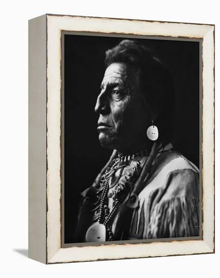 Chief Two Guns White Calf-null-Framed Premier Image Canvas