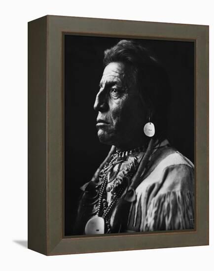 Chief Two Guns White Calf-null-Framed Premier Image Canvas