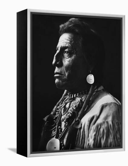 Chief Two Guns White Calf-null-Framed Premier Image Canvas