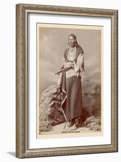 Chief White Eagle-null-Framed Art Print