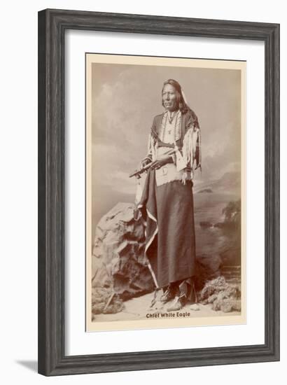 Chief White Eagle-null-Framed Art Print