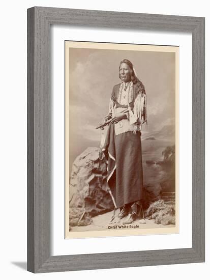 Chief White Eagle-null-Framed Art Print