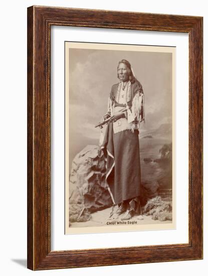 Chief White Eagle-null-Framed Art Print