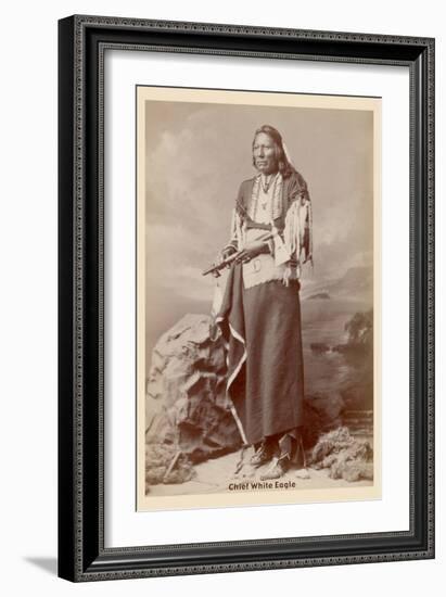 Chief White Eagle-null-Framed Art Print