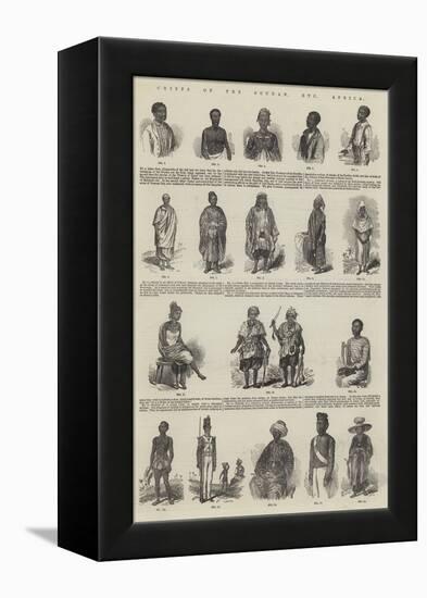 Chiefs of the Soudan, Etc, Africa-null-Framed Premier Image Canvas