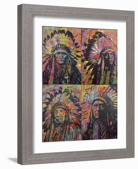 Chiefs Quadrant-Dean Russo-Framed Giclee Print