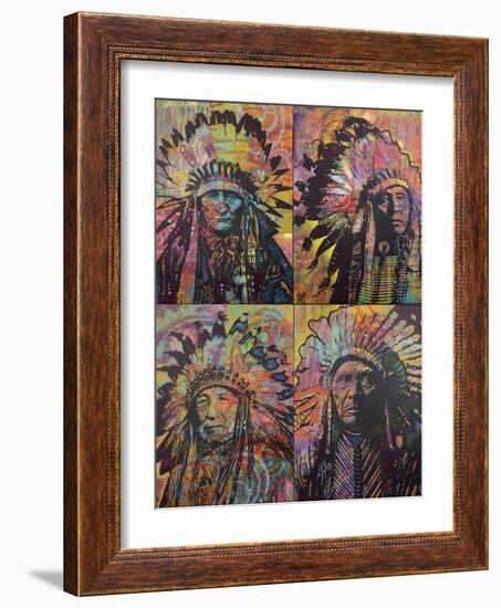 Chiefs Quadrant-Dean Russo-Framed Giclee Print